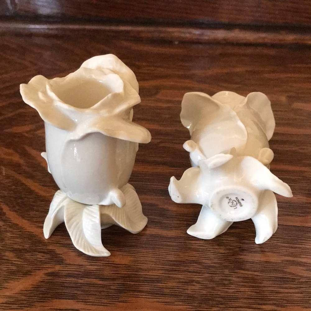 Lenox Rose Candle Holders - Picture 2 of 3
